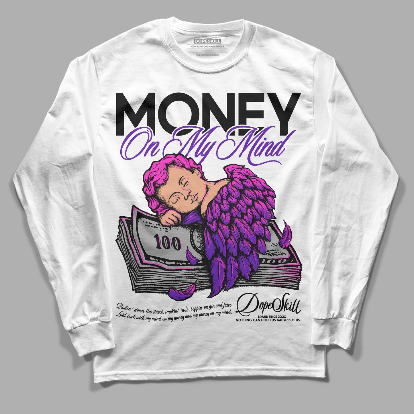 Court Purple 13s DopeSkill Long Sleeve T-Shirt MOMM Graphic