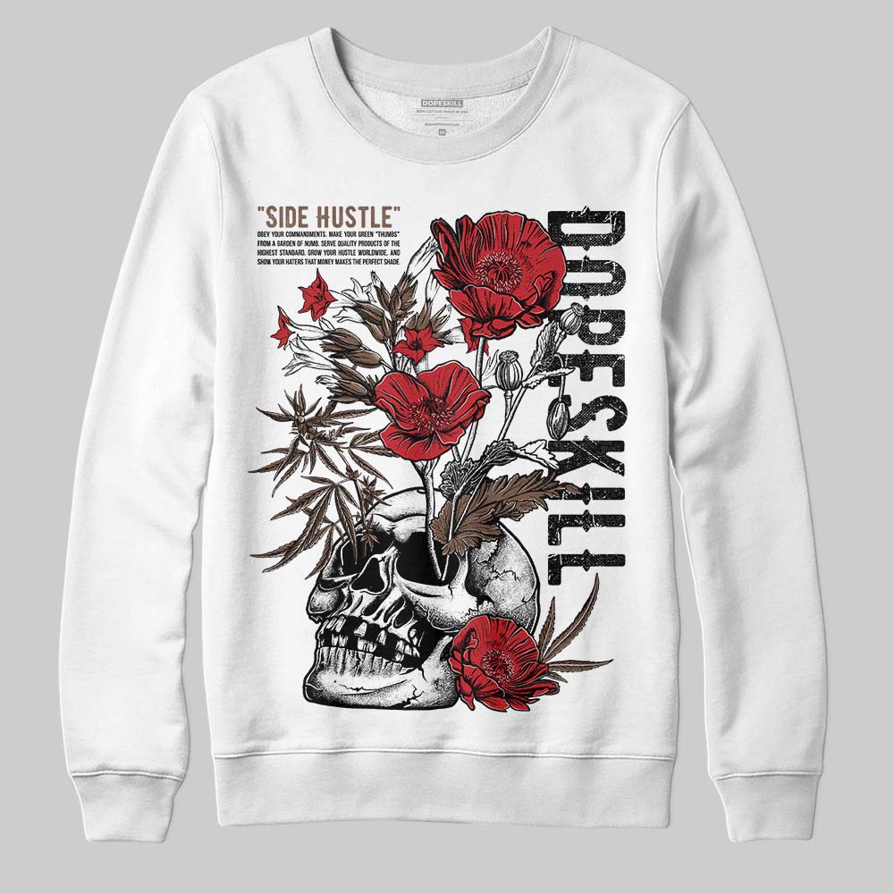 Olive 9s DopeSkill Sweatshirt Side Hustle Graphic