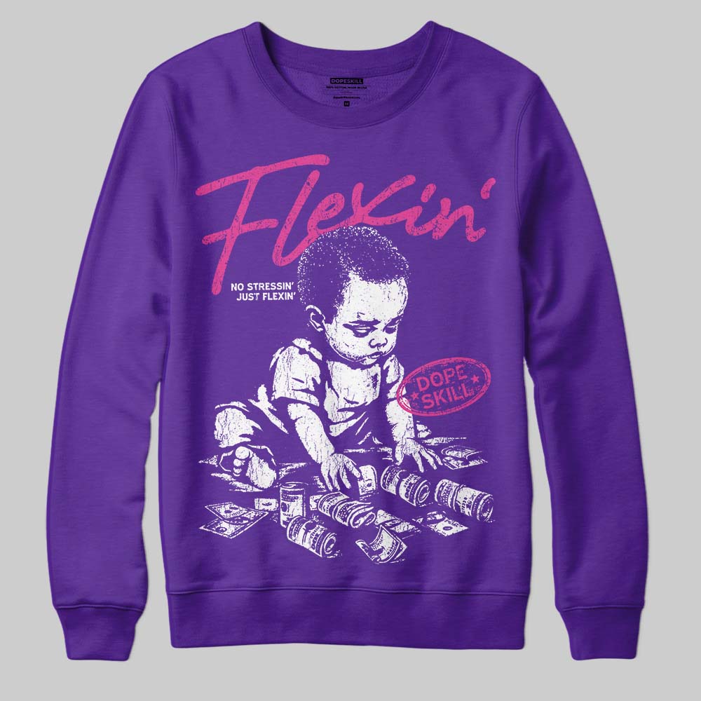 PURPLE Collection DopeSkill Sweatshirt Flexin' Graphic