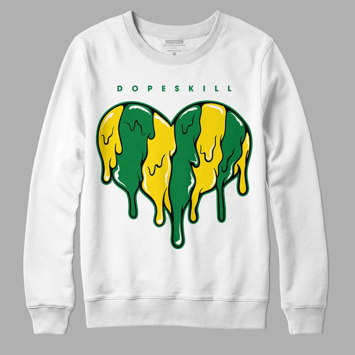 Dunk Low Reverse Brazil DopeSkill Sweatshirt Slime Drip Heart Graphic