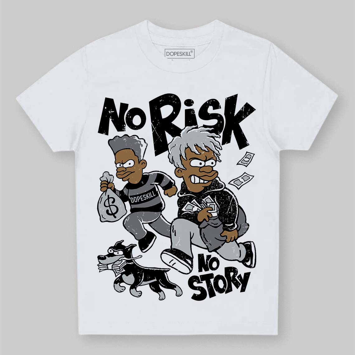 Fear 4s DopeSkill Toddler Kids T-shirt No Risk No Story Graphic