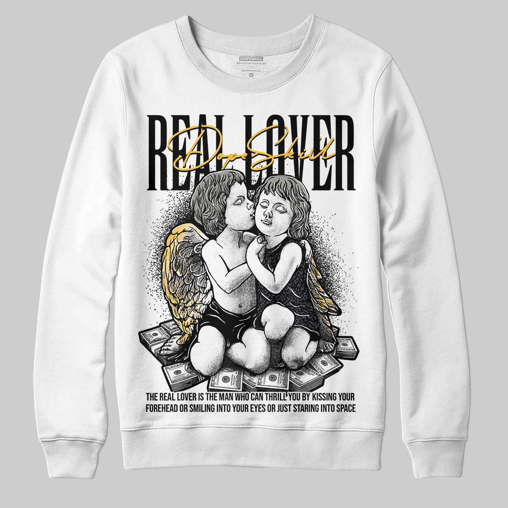 Black Cat 3s DopeSkill Sweatshirt Real Lover Graphic