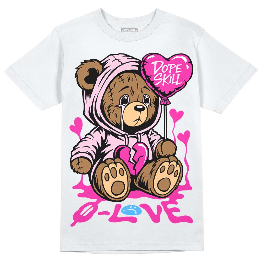 Triple Pink Dunk DopeSkill T-Shirt Broken Bear Graphic