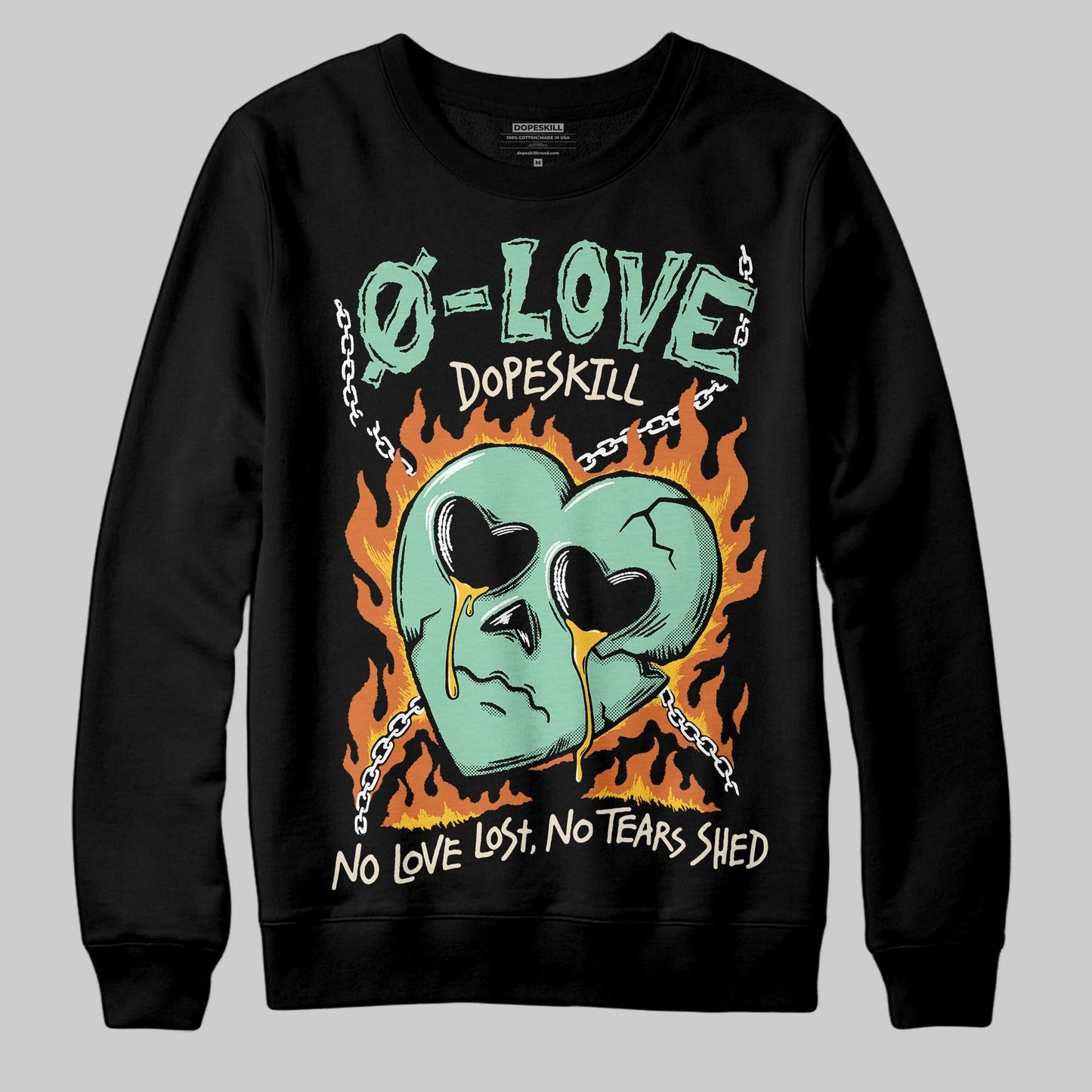 SB Dunk “Rodeo” DopeSkill Sweatshirt Crying Heart Graphic