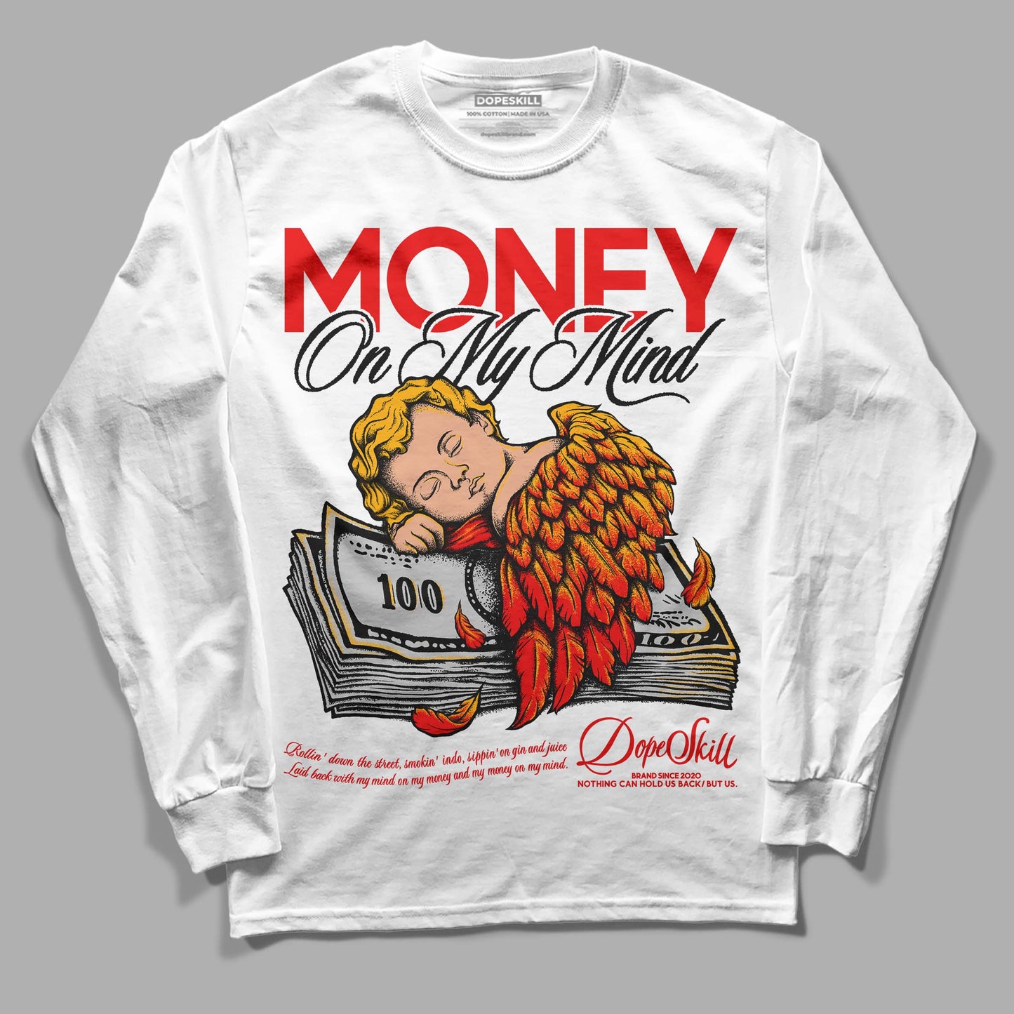 Cherry 12s DopeSkill Long Sleeve T-Shirt MOMM Graphic