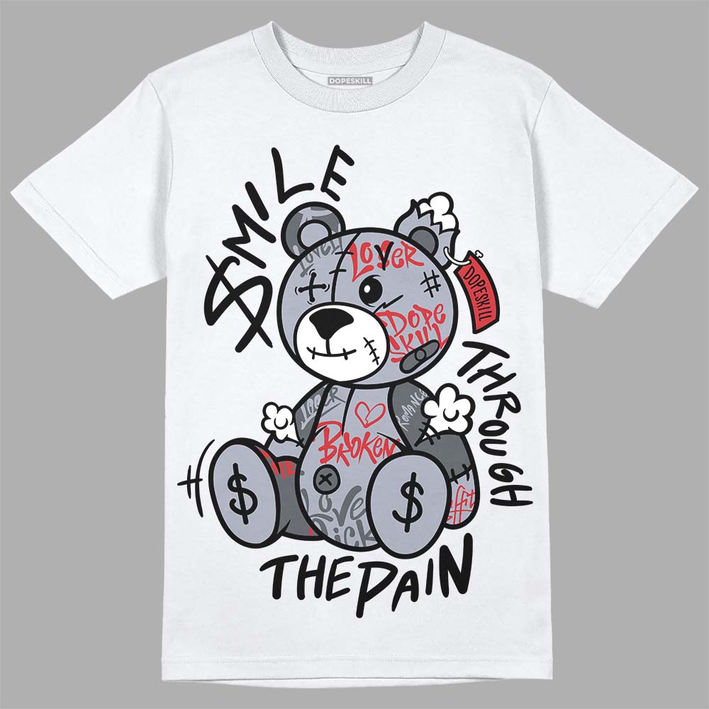 Bred Reimagined 4s DopeSkill T-Shirt Smile Through The Pain Graphic