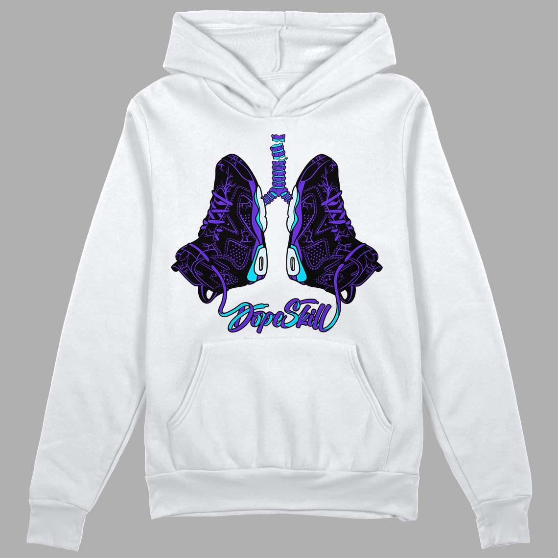 Aqua 6s DopeSkill Hoodie Sweatshirt Breathe Graphic