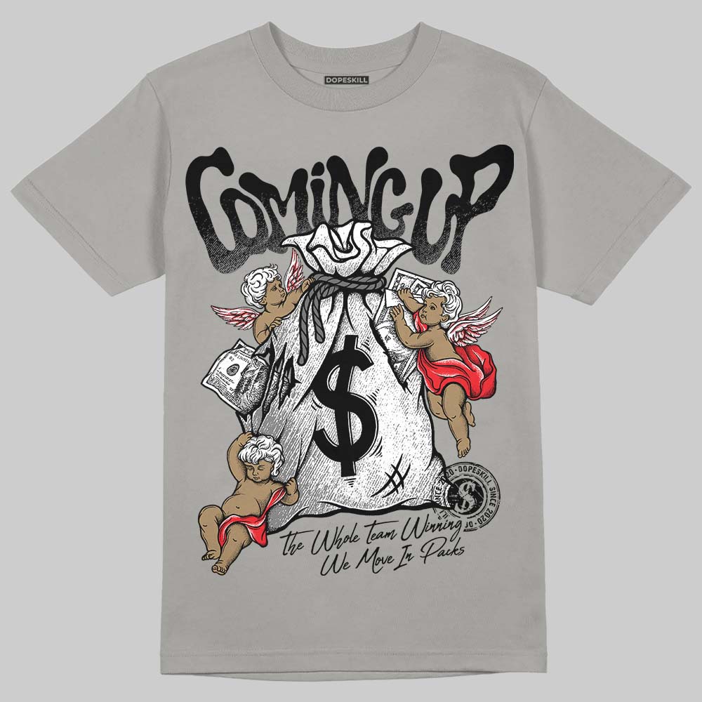 Grey Collection DopeSkill Grey T-shirt Money Bag Coming Up Graphic