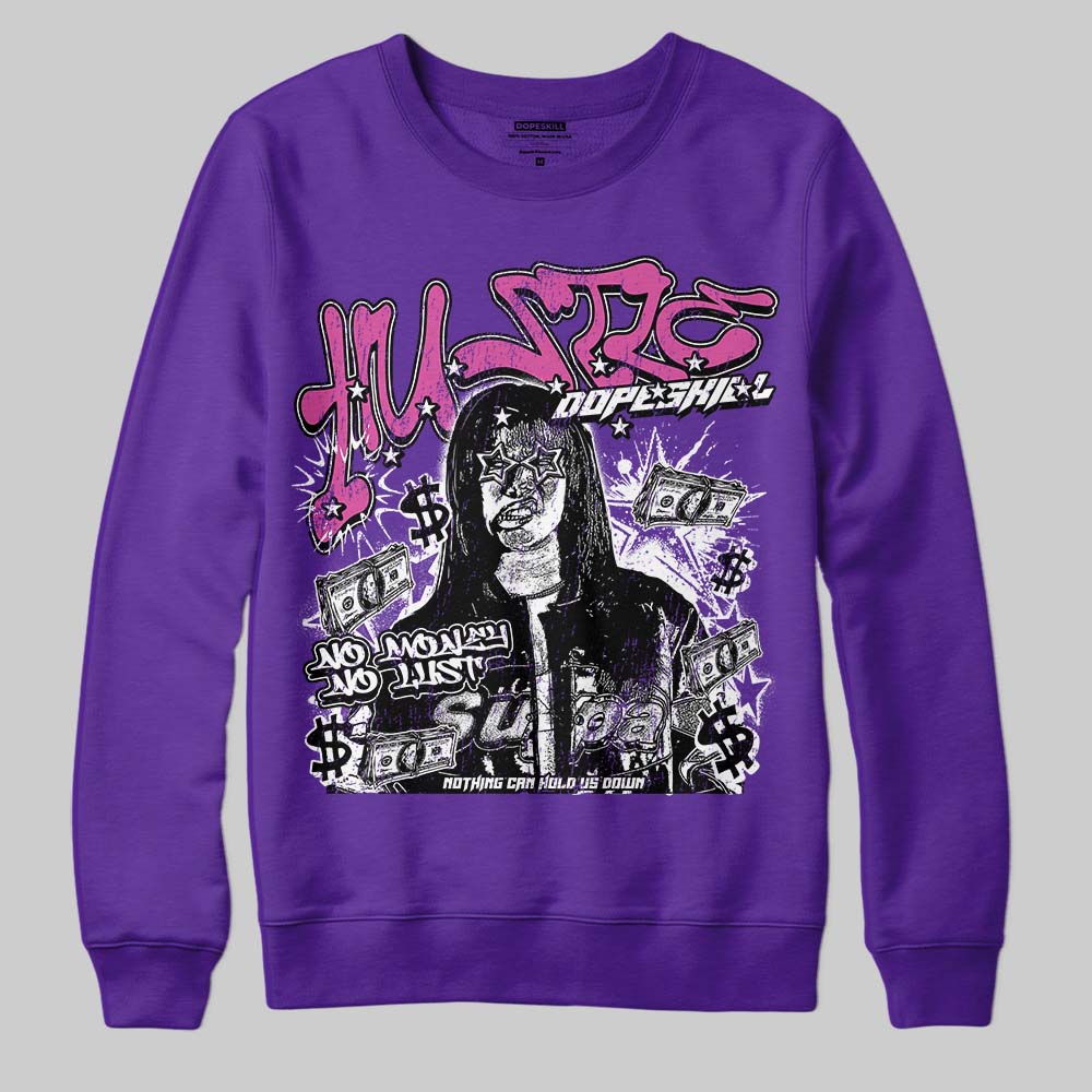 PURPLE Collection DopeSkill Sweatshirt No Money No Lust Graphic