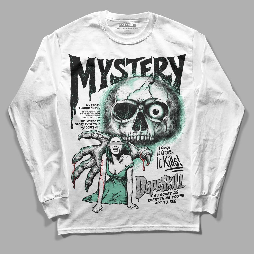 Green Glow 3s DopeSkill Long Sleeve T-Shirt Mystery Ghostly Grasp Graphic