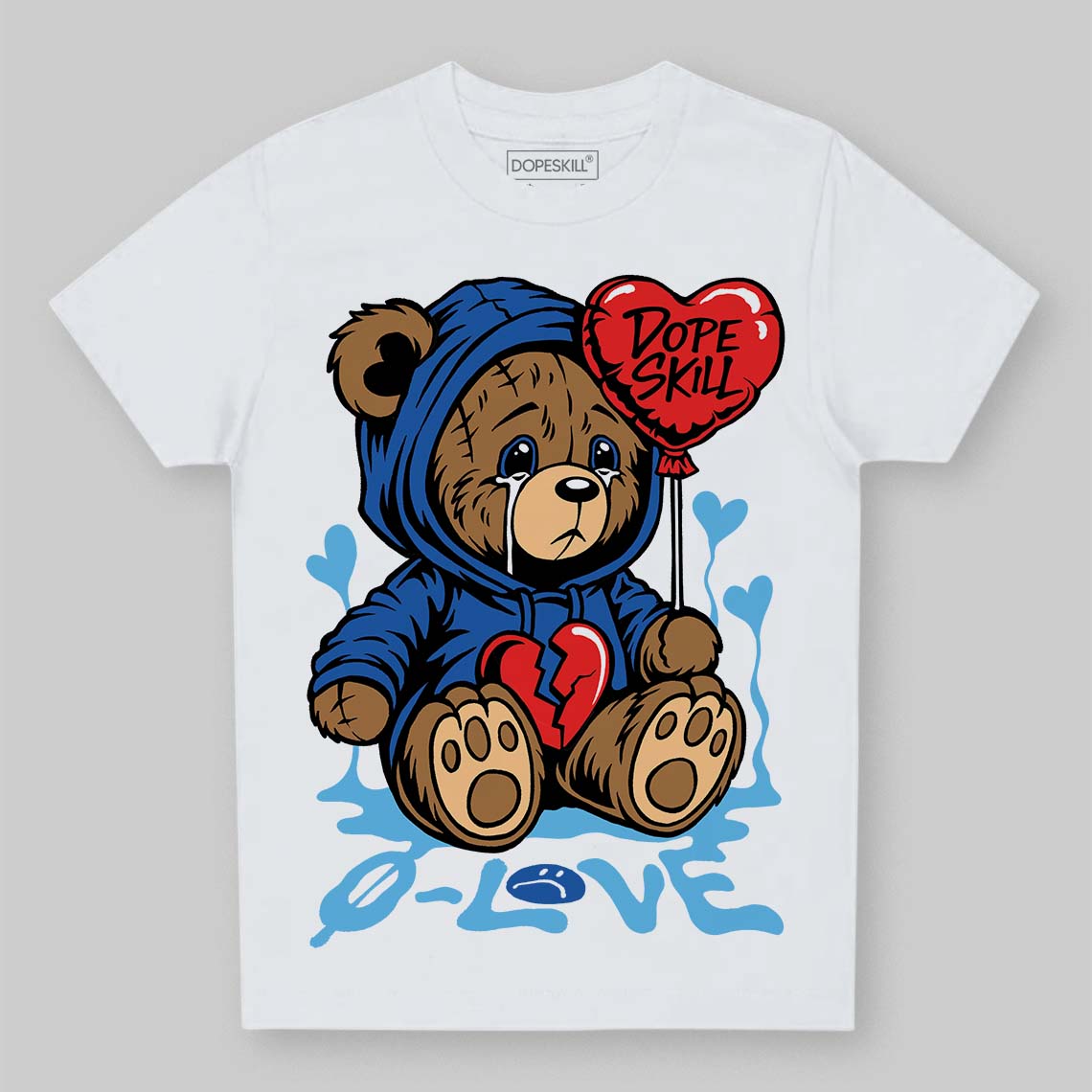 Blueberry 12s DopeSkill Toddler Kids T-shirt Broken Bear Graphic