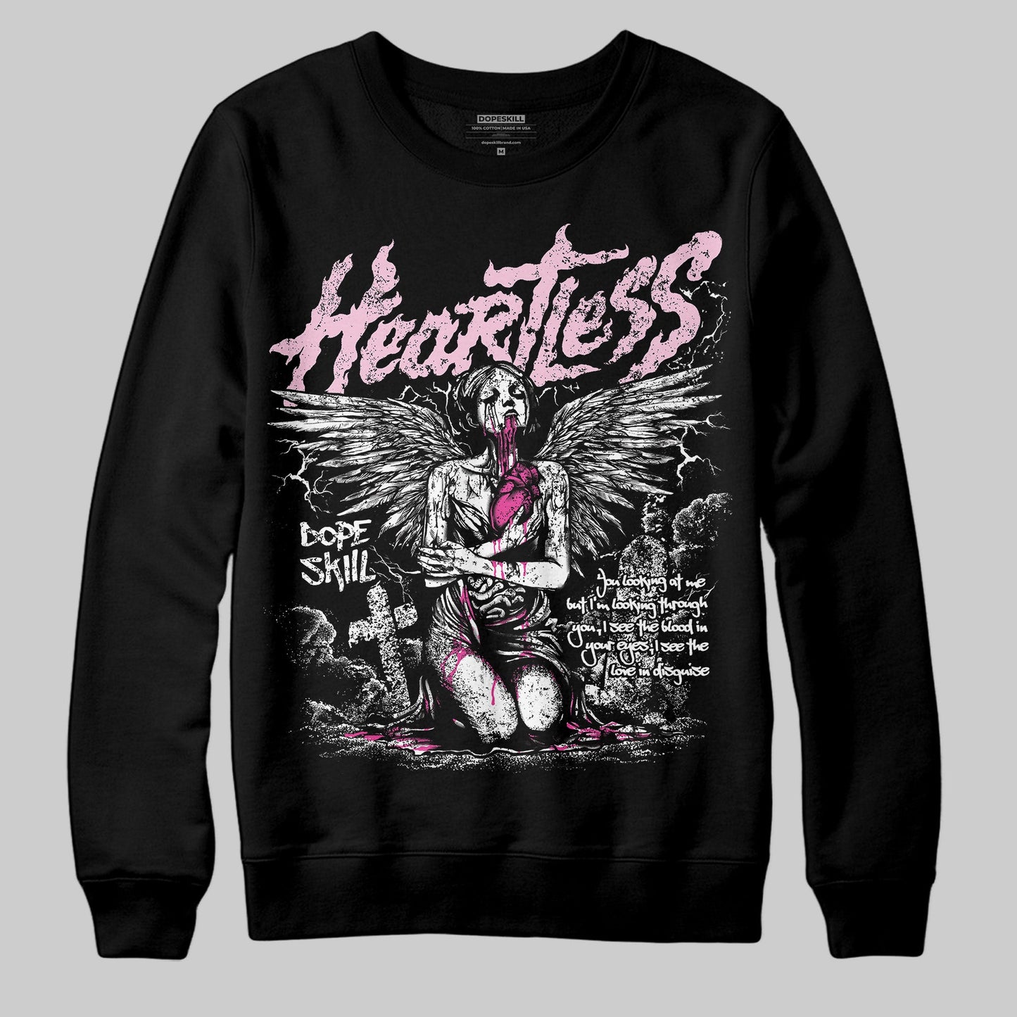 Triple Pink Dunk DopeSkill Sweatshirt Heartless Graphic