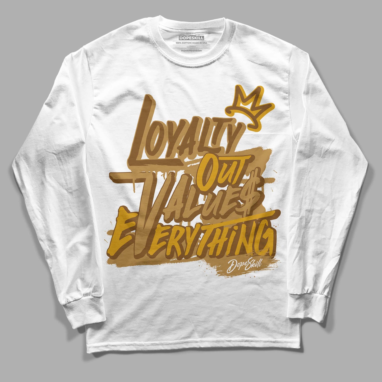 Wheat 13s DopeSkill Long Sleeve T-Shirt LOVE Graphic