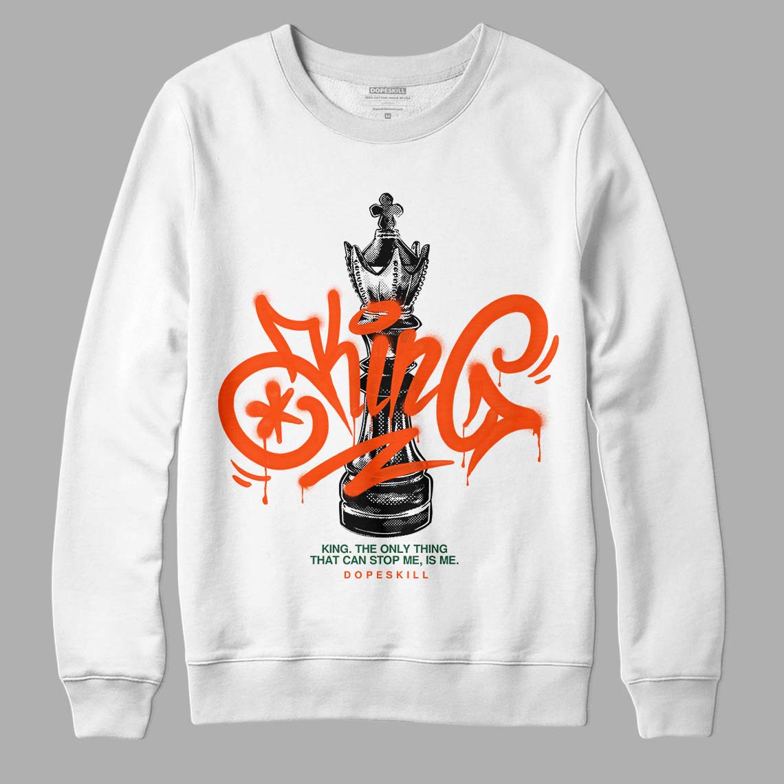 Dunk Low Team Dark Green Orange DopeSkill Sweatshirt King Chess Graphic