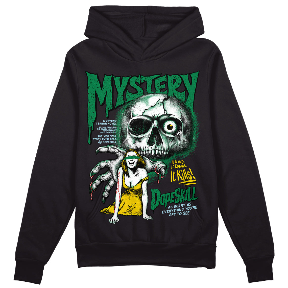 Lucky Green 5s DopeSkill Hoodie Sweatshirt Mystery Ghostly Grasp Graphic