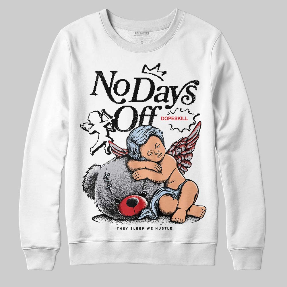 Black Metallic Reimagined 5s DopeSkill Sweatshirt New No Days Off Graphic