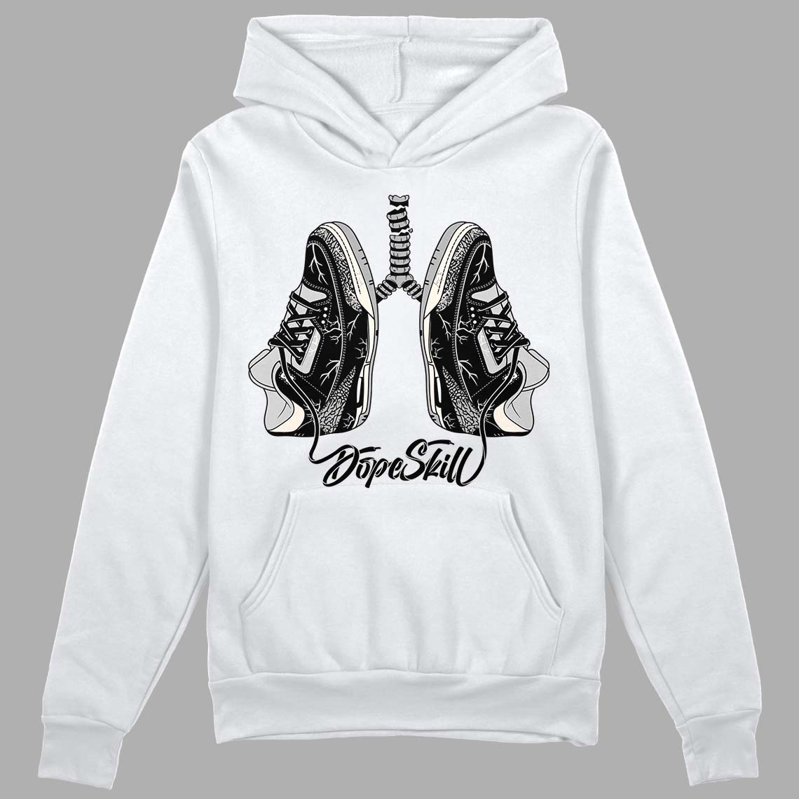Off Noir 3s DopeSkill Hoodie Sweatshirt Breathe Graphic