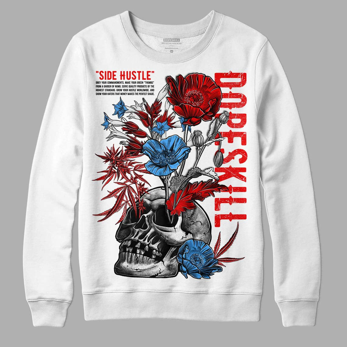 Cherry 11s DopeSkill Sweatshirt Side Hustle Graphic