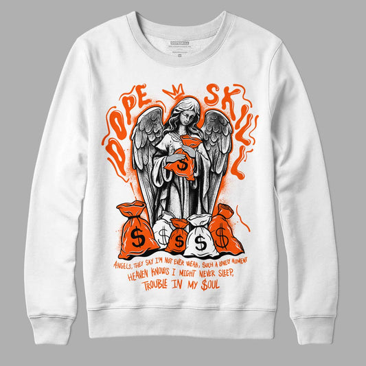 Orange Milk DopeSkill Sweatshirt Angels Graphic