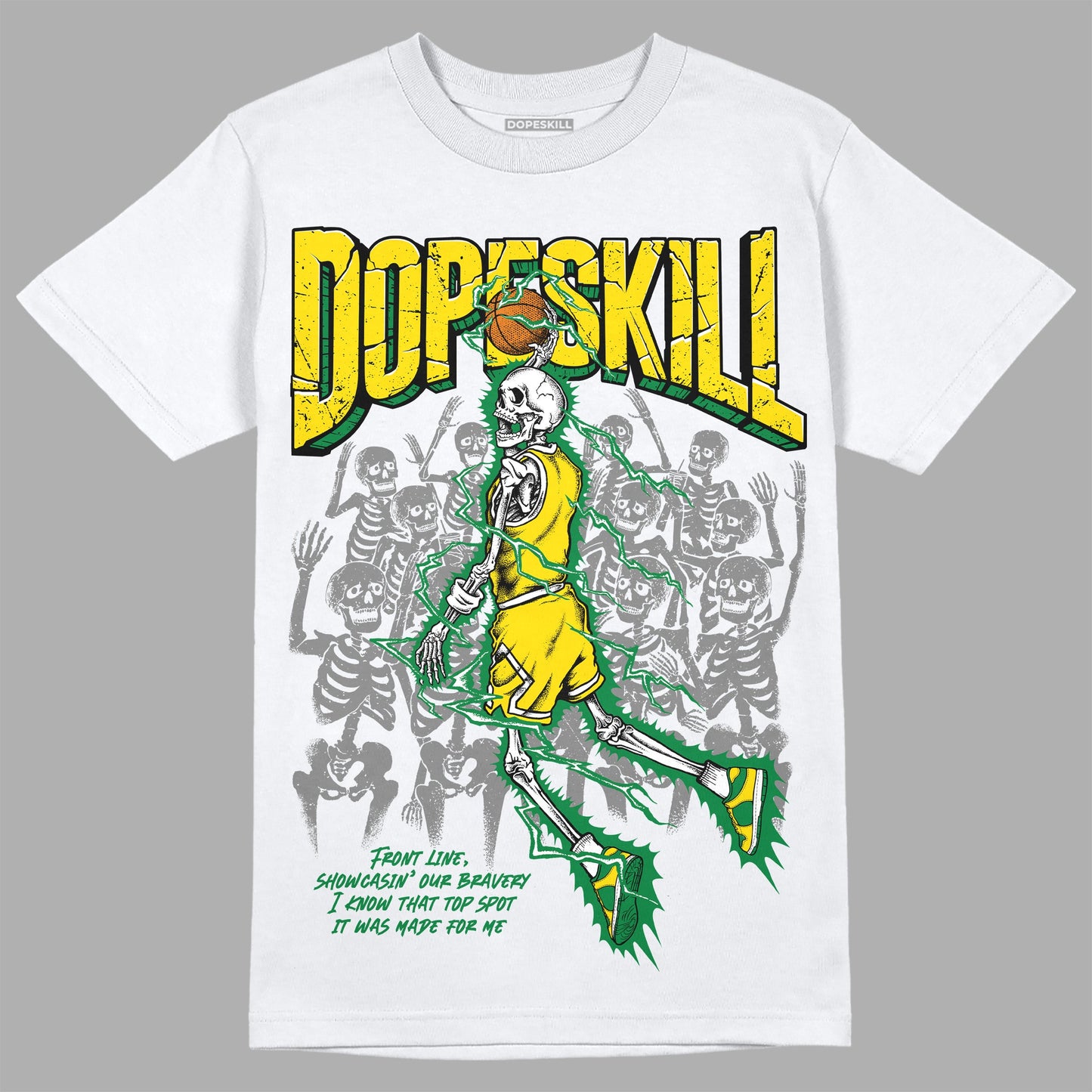 Dunk Low Reverse Brazil DopeSkill T-Shirt Thunder Dunk Graphic