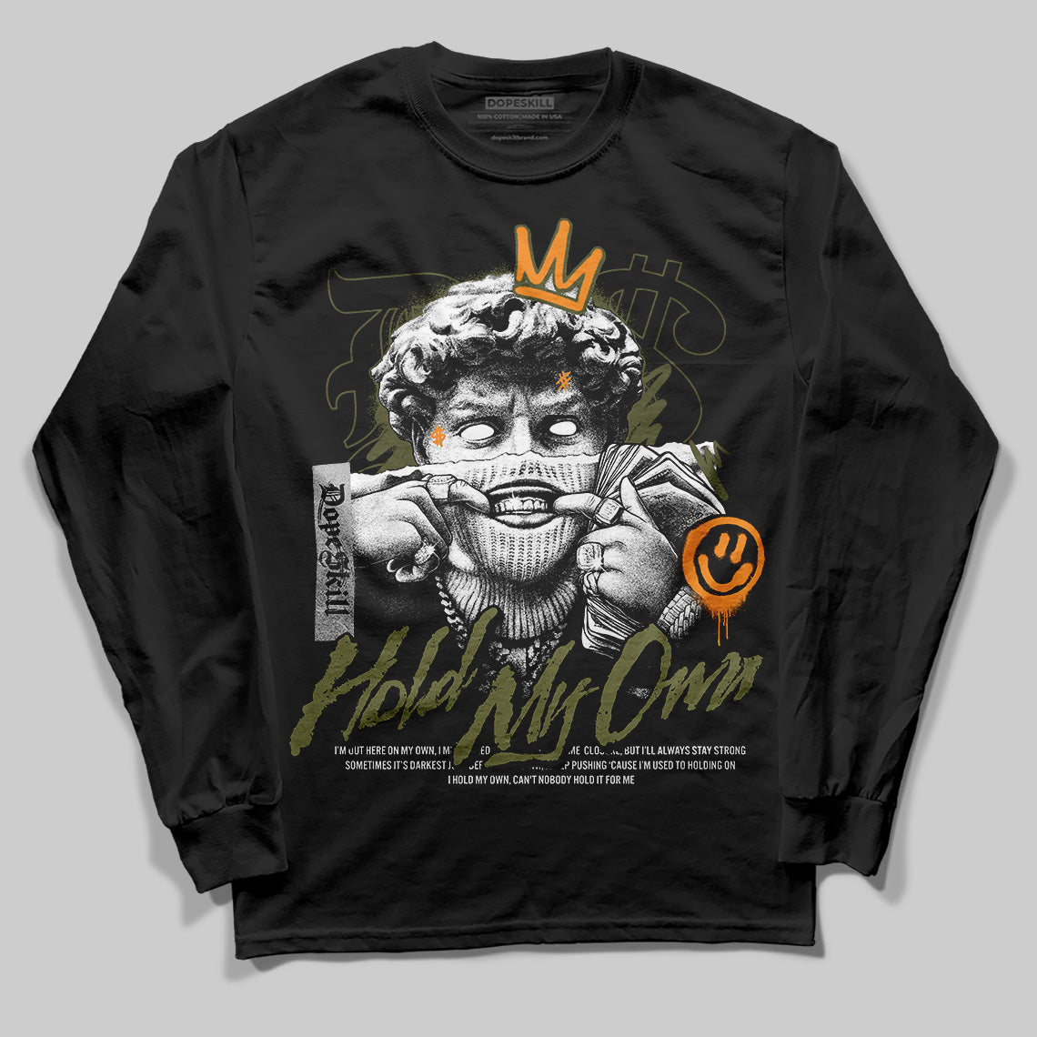 Olive Collection DopeSkill Long Sleeve T-Shirt In My Way Graphic