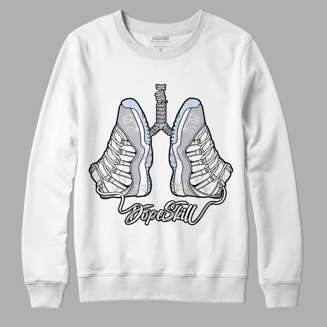 Cement Grey 11s DopeSkill Sweatshirt Breathe Graphic