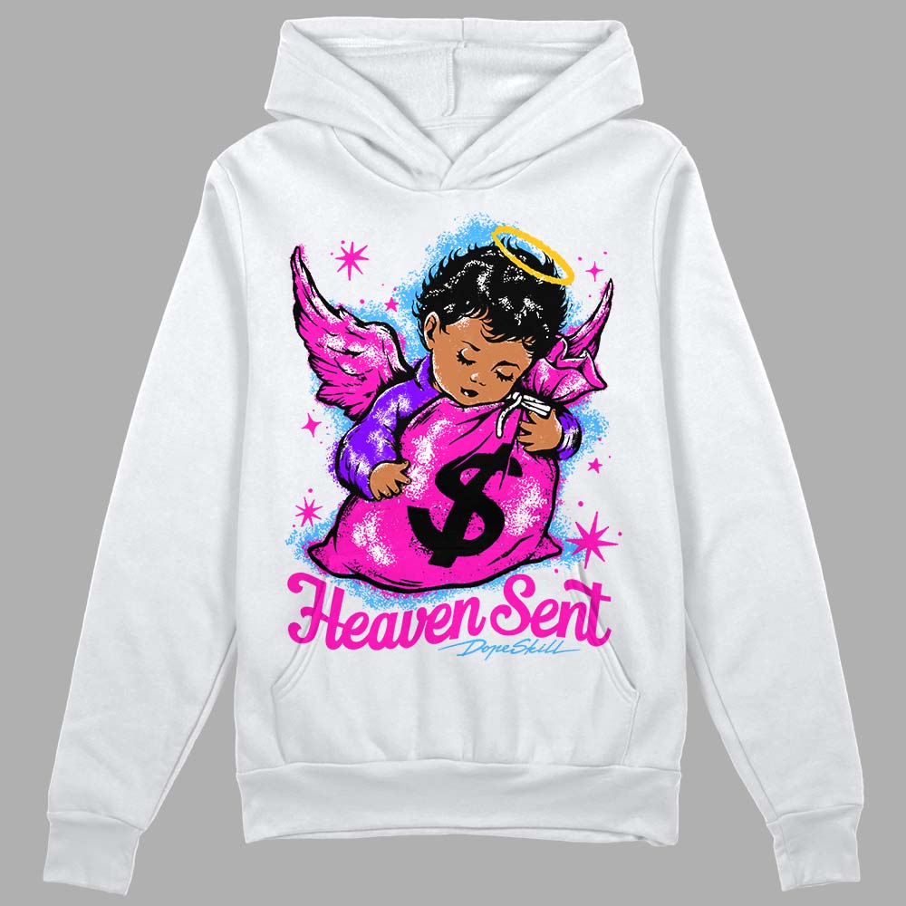 Dunk Active Fuchsia DopeSkill Hoodie Sweatshirt Heaven Sent Graphic