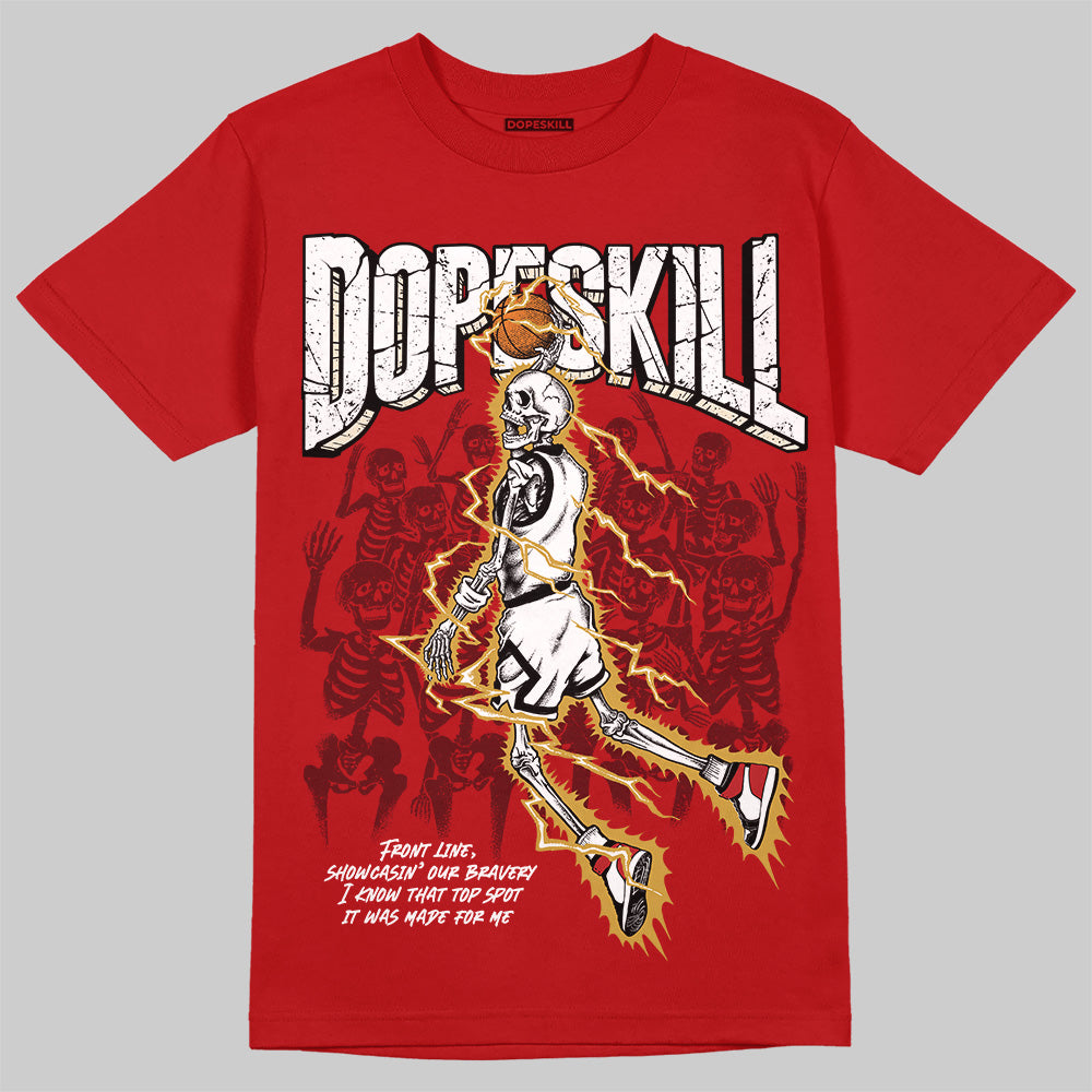 Black Toe Reimagined 1s DopeSkill T-Shirt Thunder Dunk Graphic