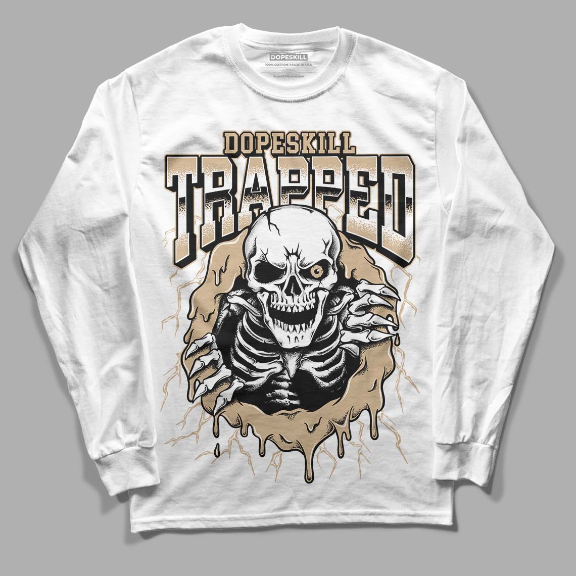 TAN Collection DopeSkill Long Sleeve T-Shirt Trapped Halloween Graphic