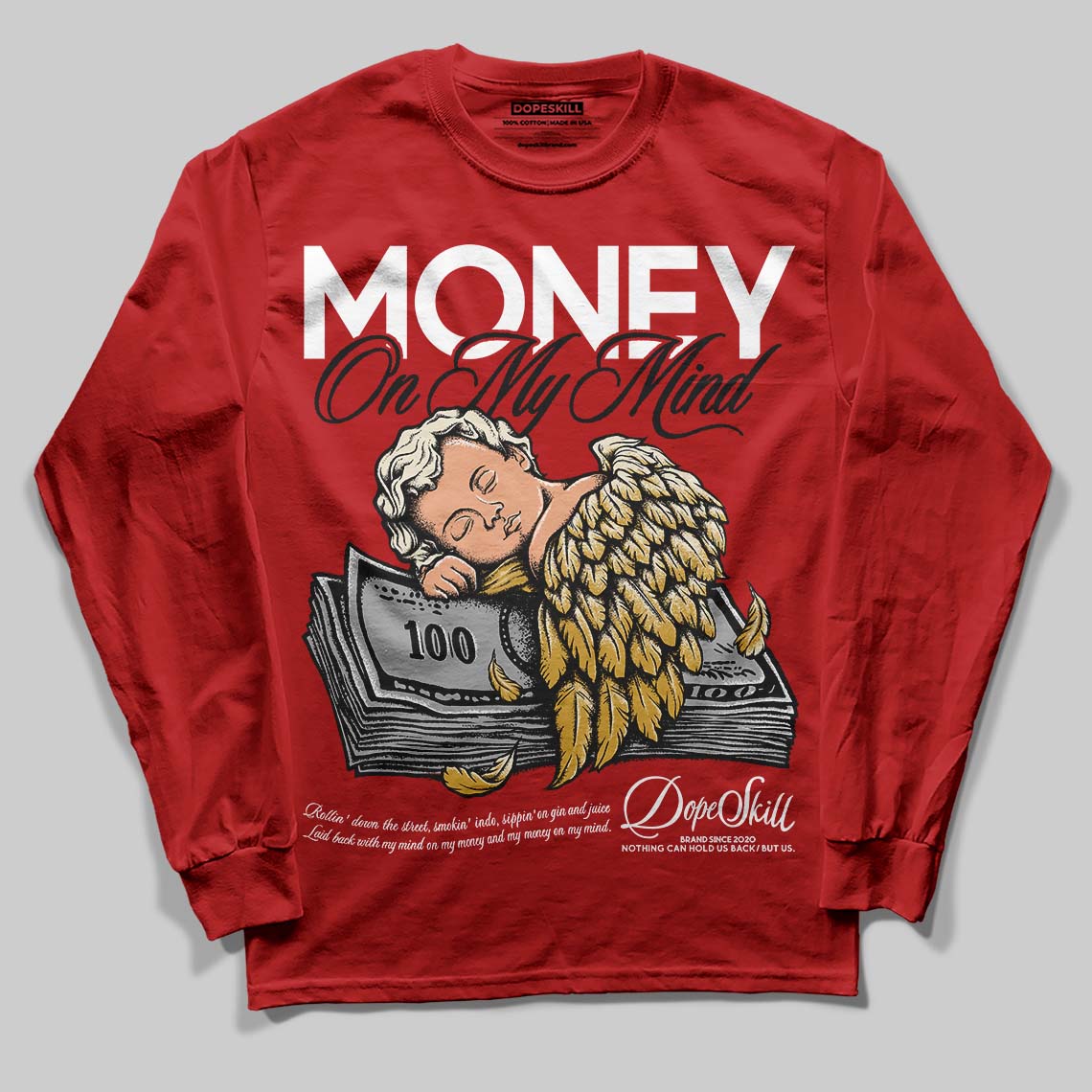Brick By Brick 4s DopeSkill Long Sleeve T-Shirt MOMM Graphic