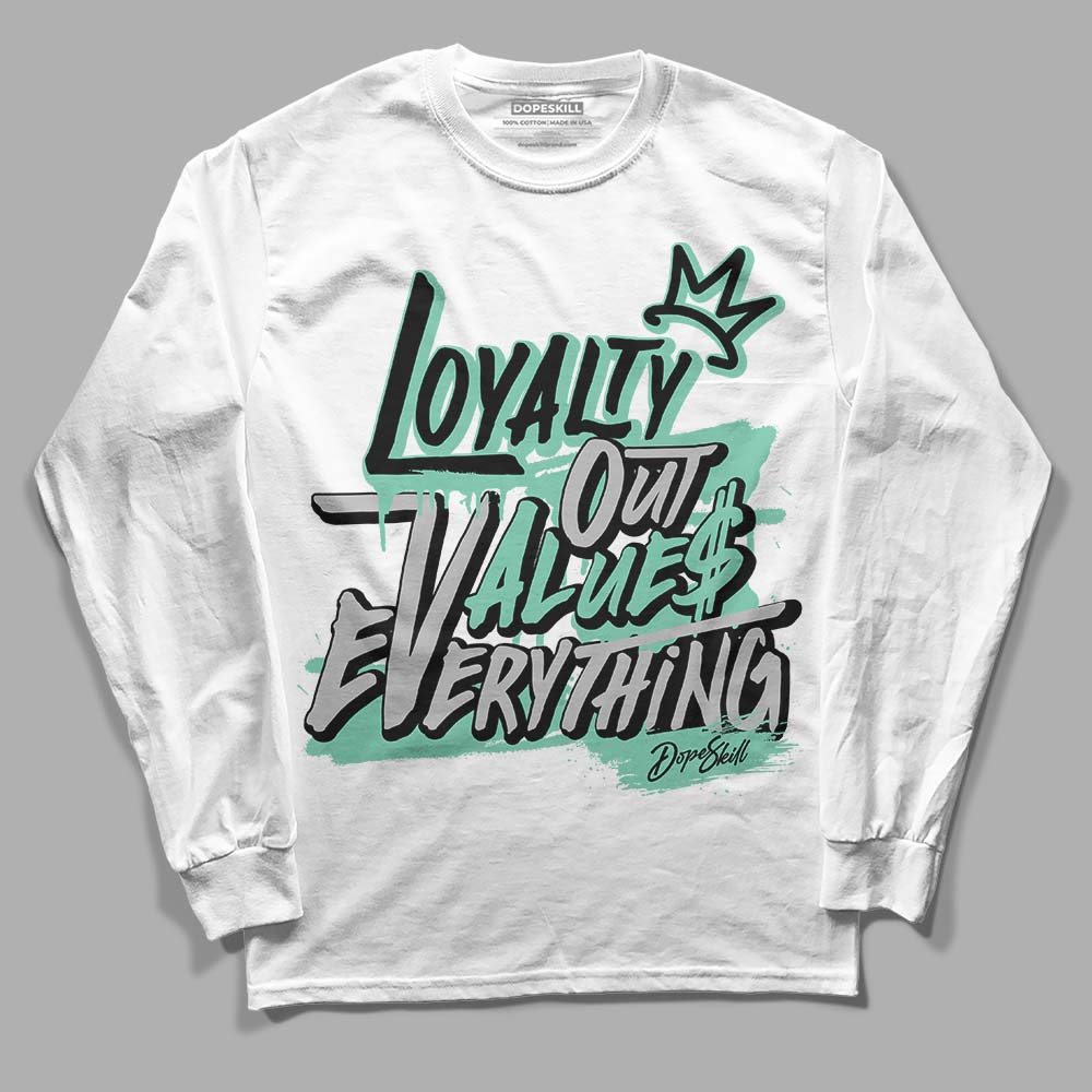 Green Glow 3s DopeSkill Long Sleeve T-Shirt LOVE Graphic