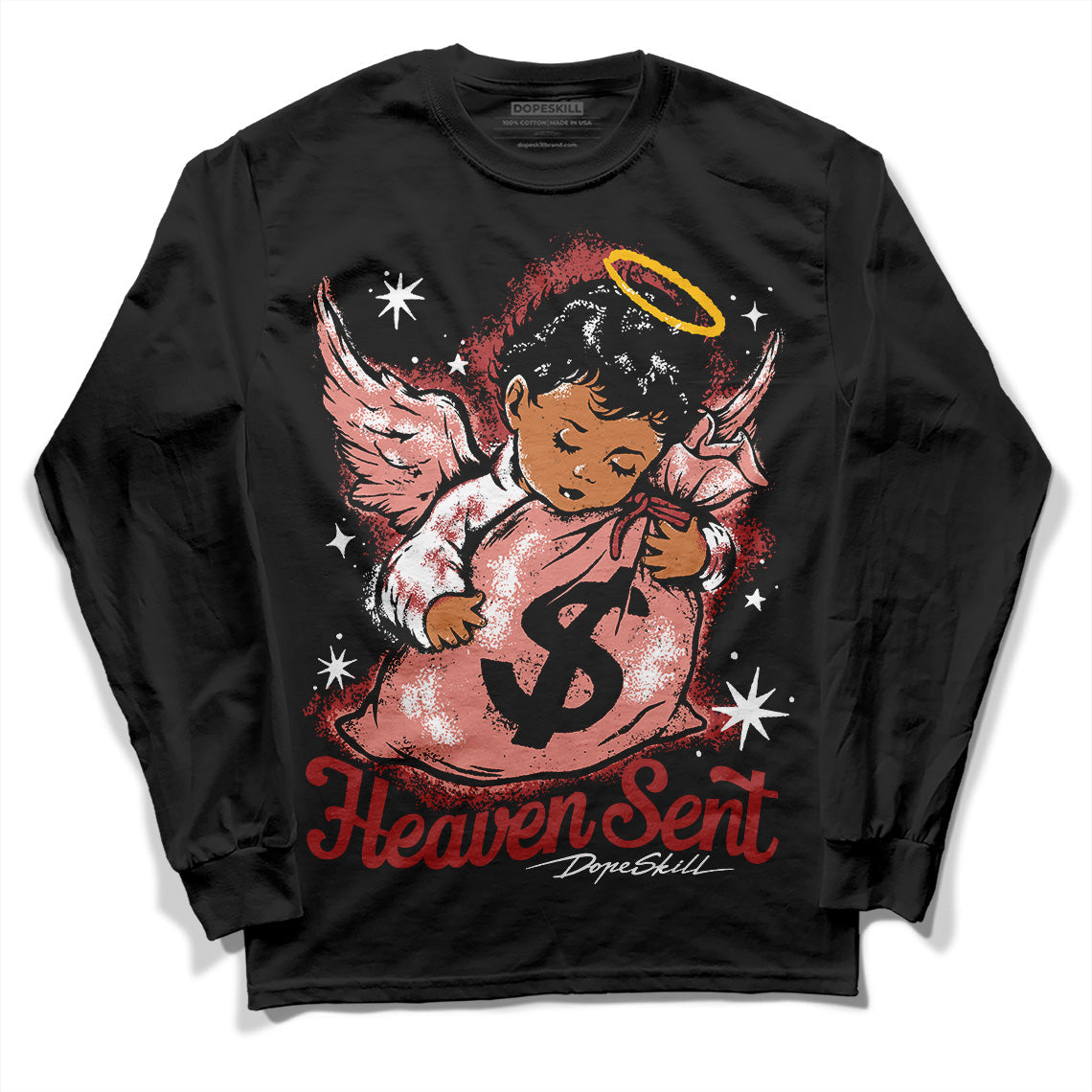 Dune Red 13s DopeSkill Long Sleeve T-Shirt Heaven Sent Graphic
