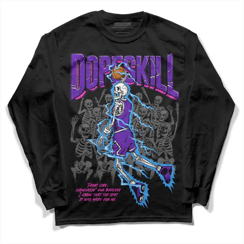 Court Purple 13s DopeSkill Long Sleeve T-Shirt Thunder Dunk Graphic