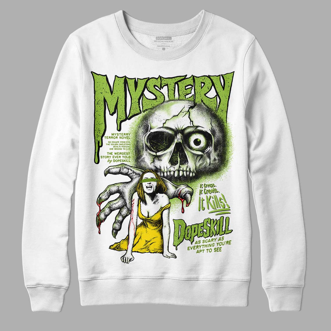 Dunk 'Chlorophyll' DopeSkill Sweatshirt Mystery Ghostly Grasp Graphic