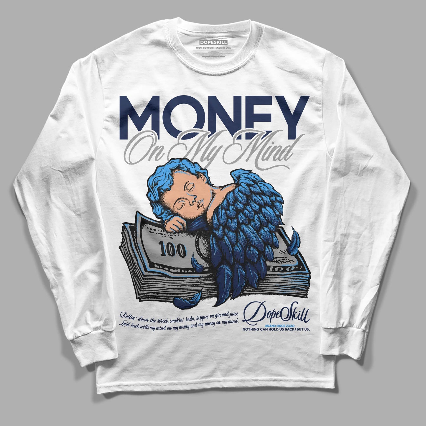 Midnight Navy 3s DopeSkill Long Sleeve T-Shirt MOMM Graphic
