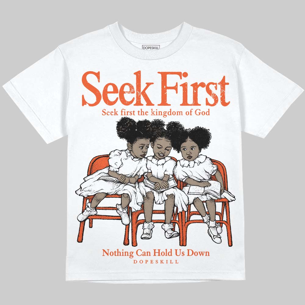 Orange Milk DopeSkill Oversize Print T-Shirt New Seek First Graphic