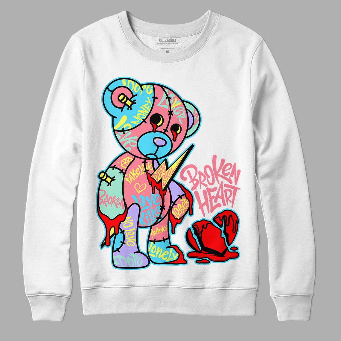 Candy Easter Dunk Low DopeSkill Sweatshirt Broken Heart Graphic