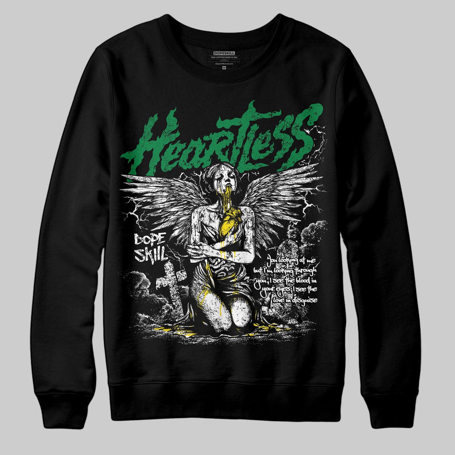 Dunk Reverse Brazil DopeSkill Sweatshirt Heartless Graphic