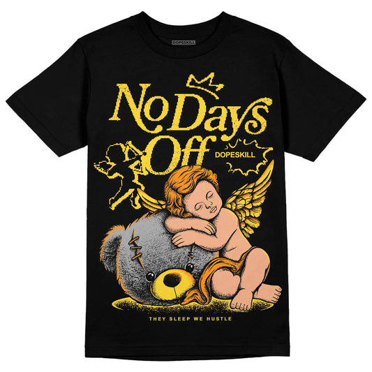 Black Tour Yellow AJ 4 Thunder DopeSkill Unisex T-Shirt New No Days Off Graphic