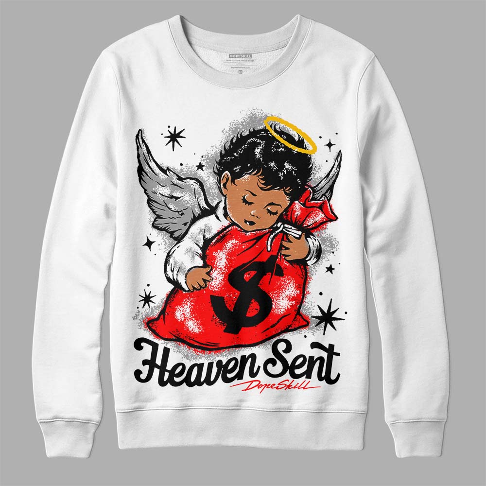 Black and White Collection DopeSkill Sweatshirt Heaven Sent Graphic