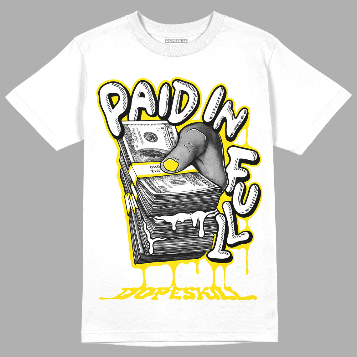 AJ 13 Del Sol DopeSkill T-Shirt Paid In Full Graphic
