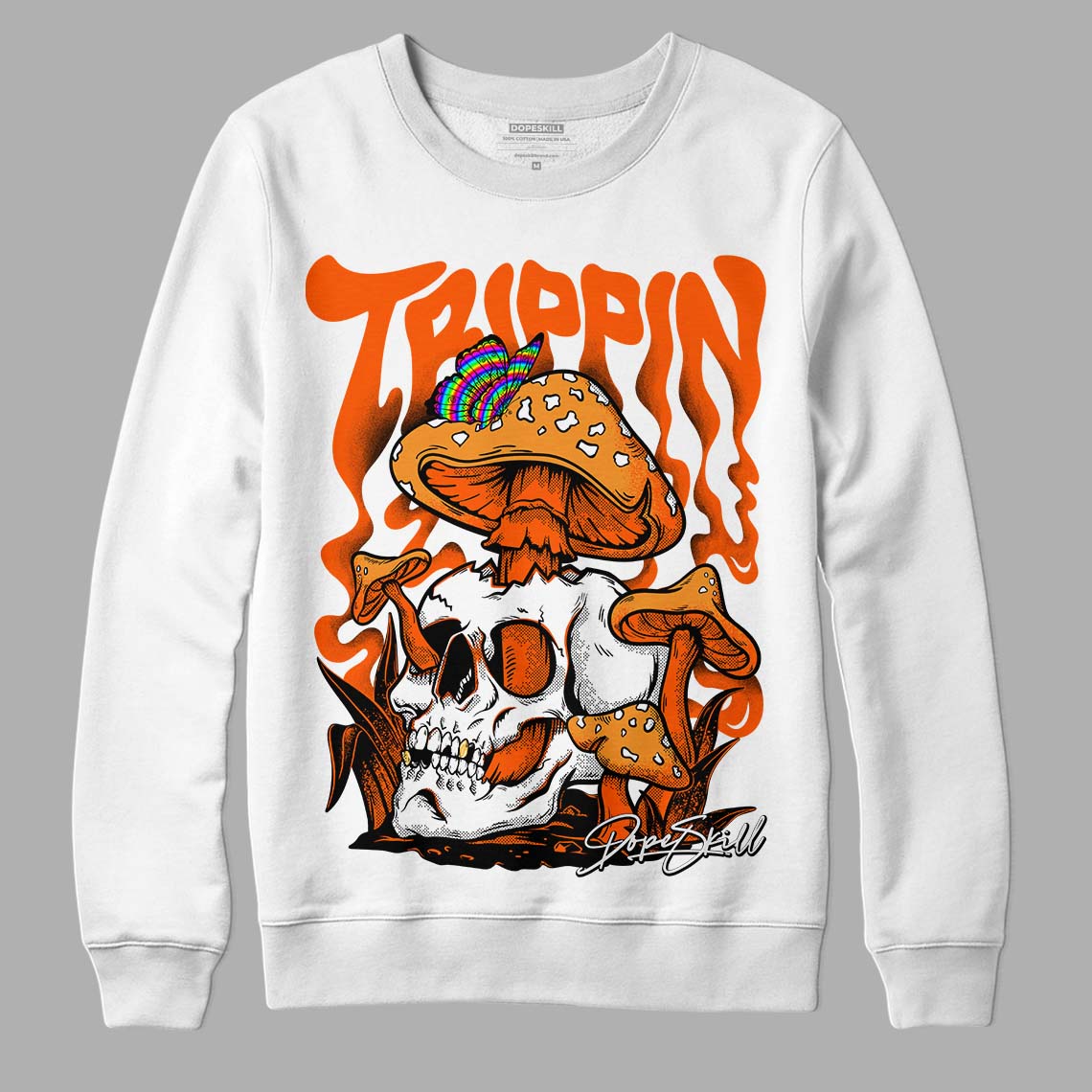 Brilliant Orange 12s DopeSkill Sweatshirt Trippin Graphic