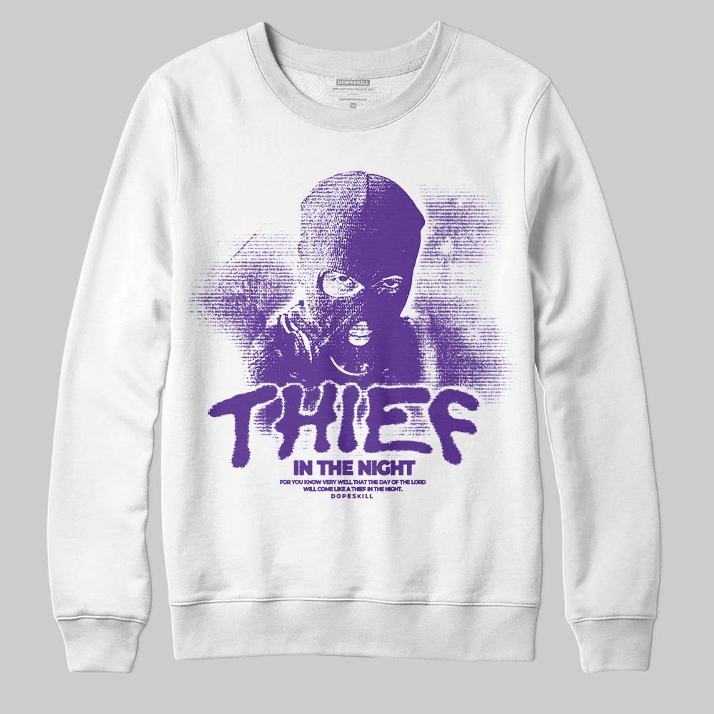 PURPLE Collection DopeSkill Sweatshirt Thief In The Night Graphic