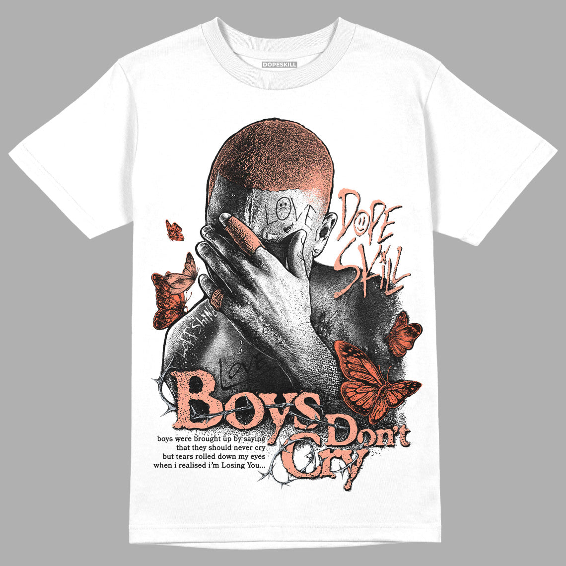 Crimson Bliss 5s DopeSkill T-Shirt Boys Don't Cry Graphic