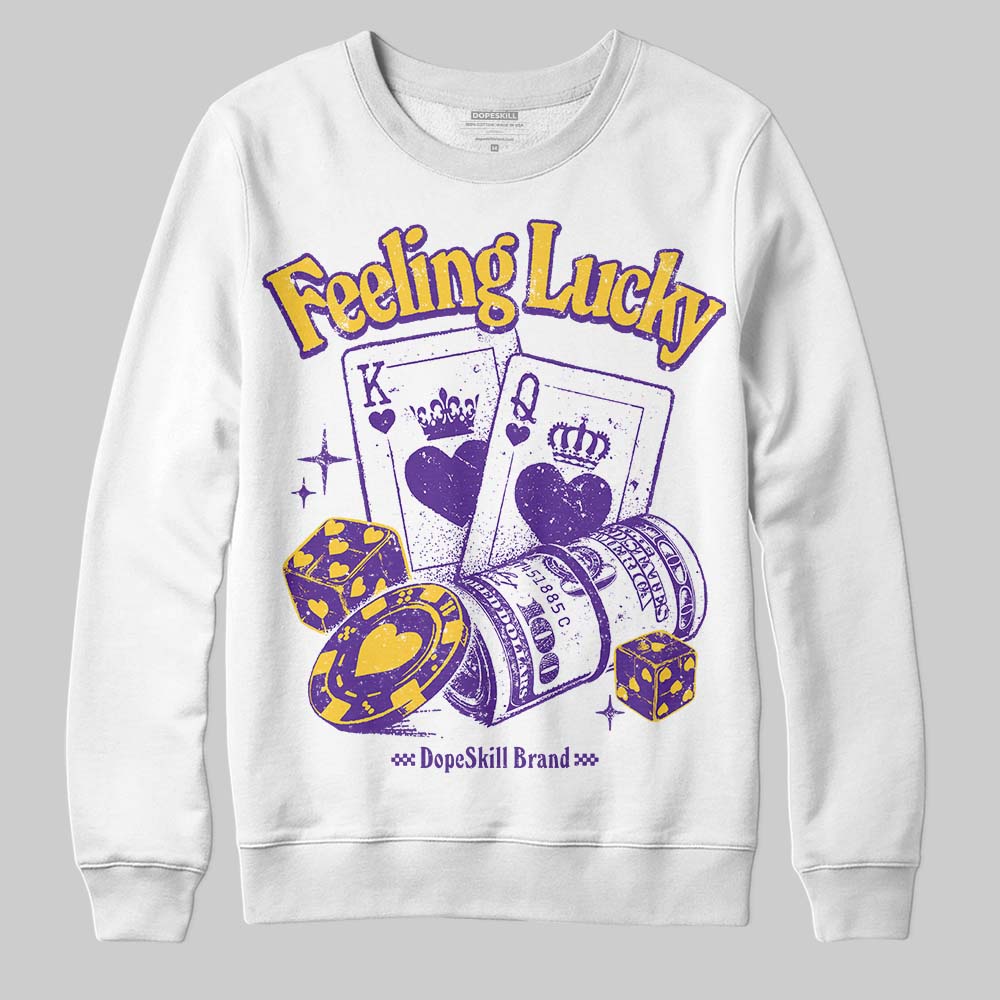 PURPLE Collection DopeSkill Sweatshirt Feeling Lucky Graphic