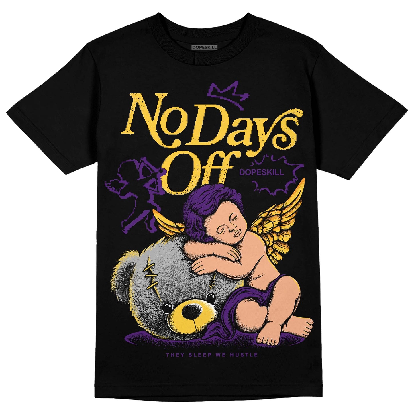 Field Purple 12s DopeSkill T-Shirt New No Days Off Graphic