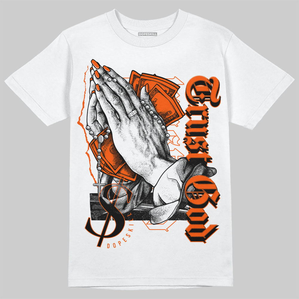 Orange Milk DopeSkill T-Shirt Trust God Graphic