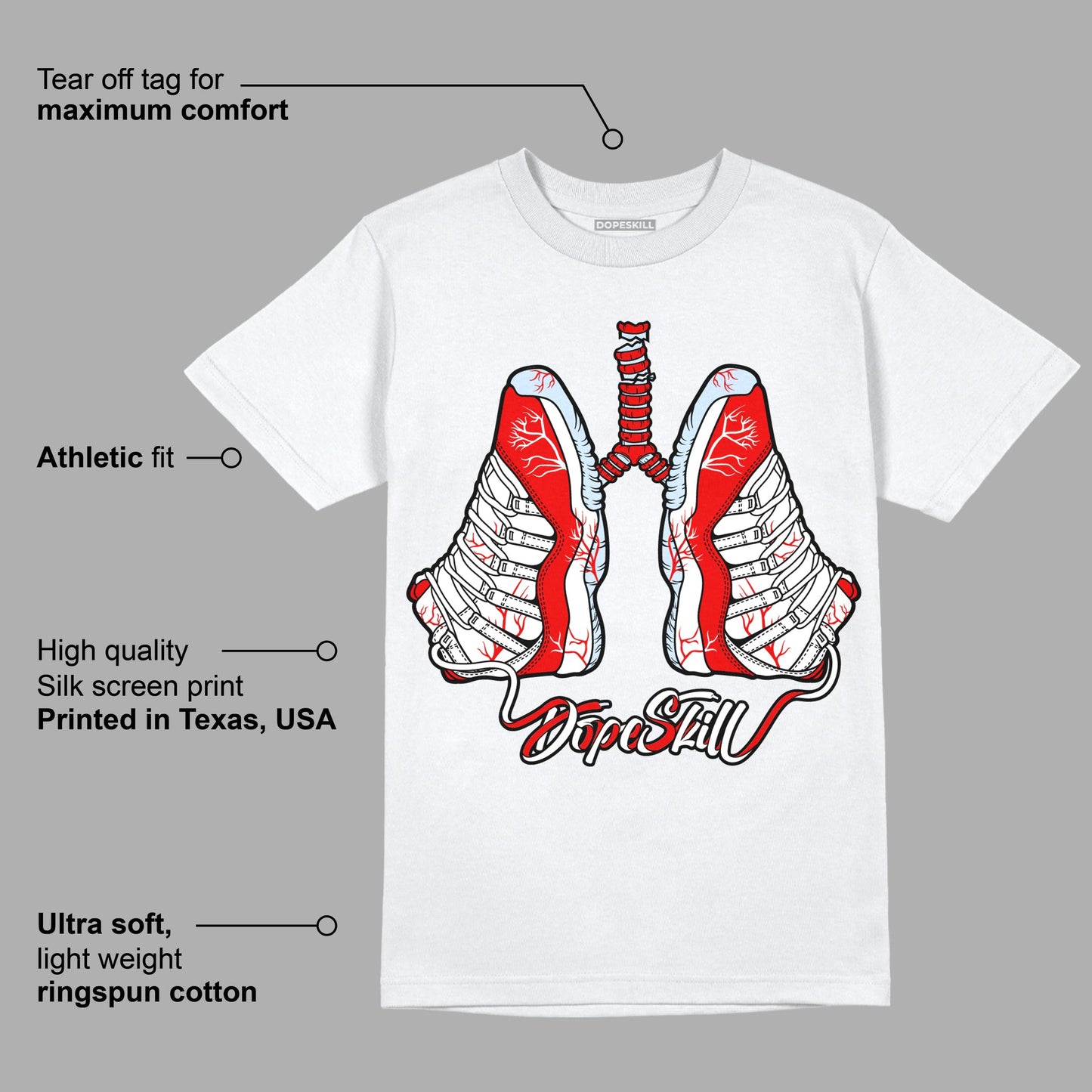 Cherry 11s DopeSkill T-Shirt Breathe Graphic