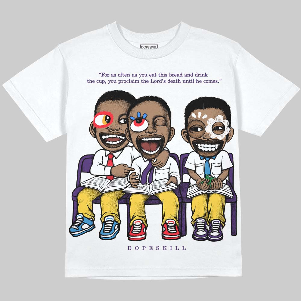 Field Purple 12s DopeSkill Oversize Print T-Shirt First Sunday Graphic