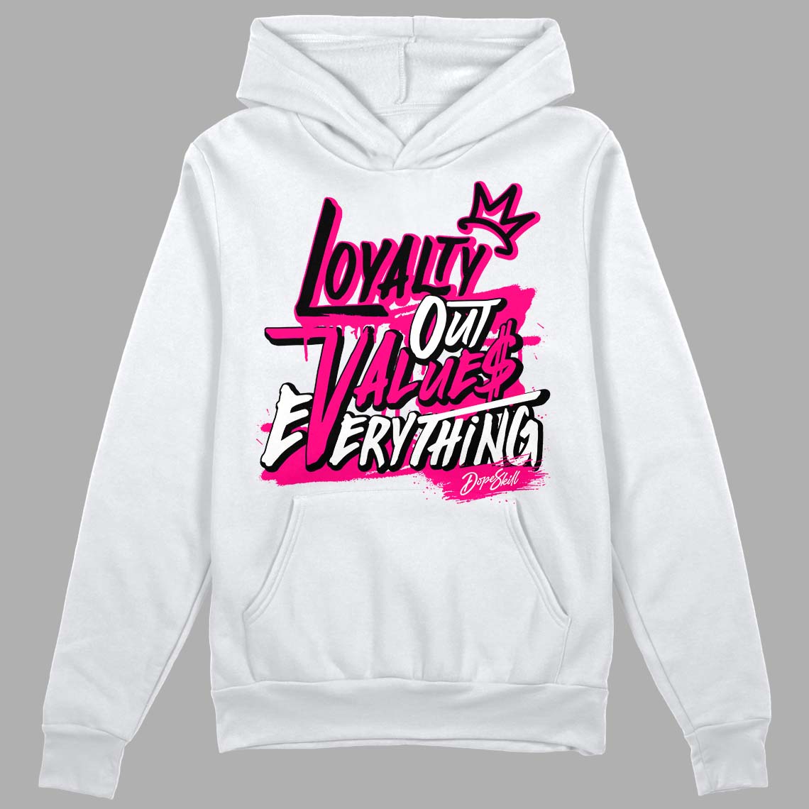 Fierce Pink 1s DopeSkill Hoodie Sweatshirt LOVE Graphic